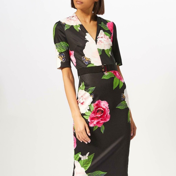 ted baker v neck dress